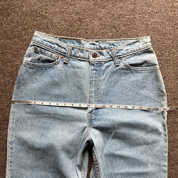 NWT Vintage Levi’s 512 Slim Fit Tapered Leg Blue Denim Jeans Size 15 Made in USA - Picture 8 of 16
